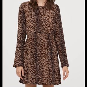 H&M leopard print dress size 6